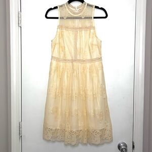 Cream Altar’d State Lace Dress, Large